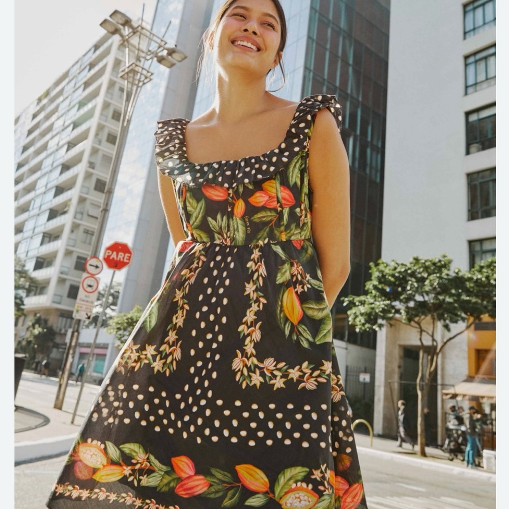FARM RIO COCOA PARADISE MINI DRESS